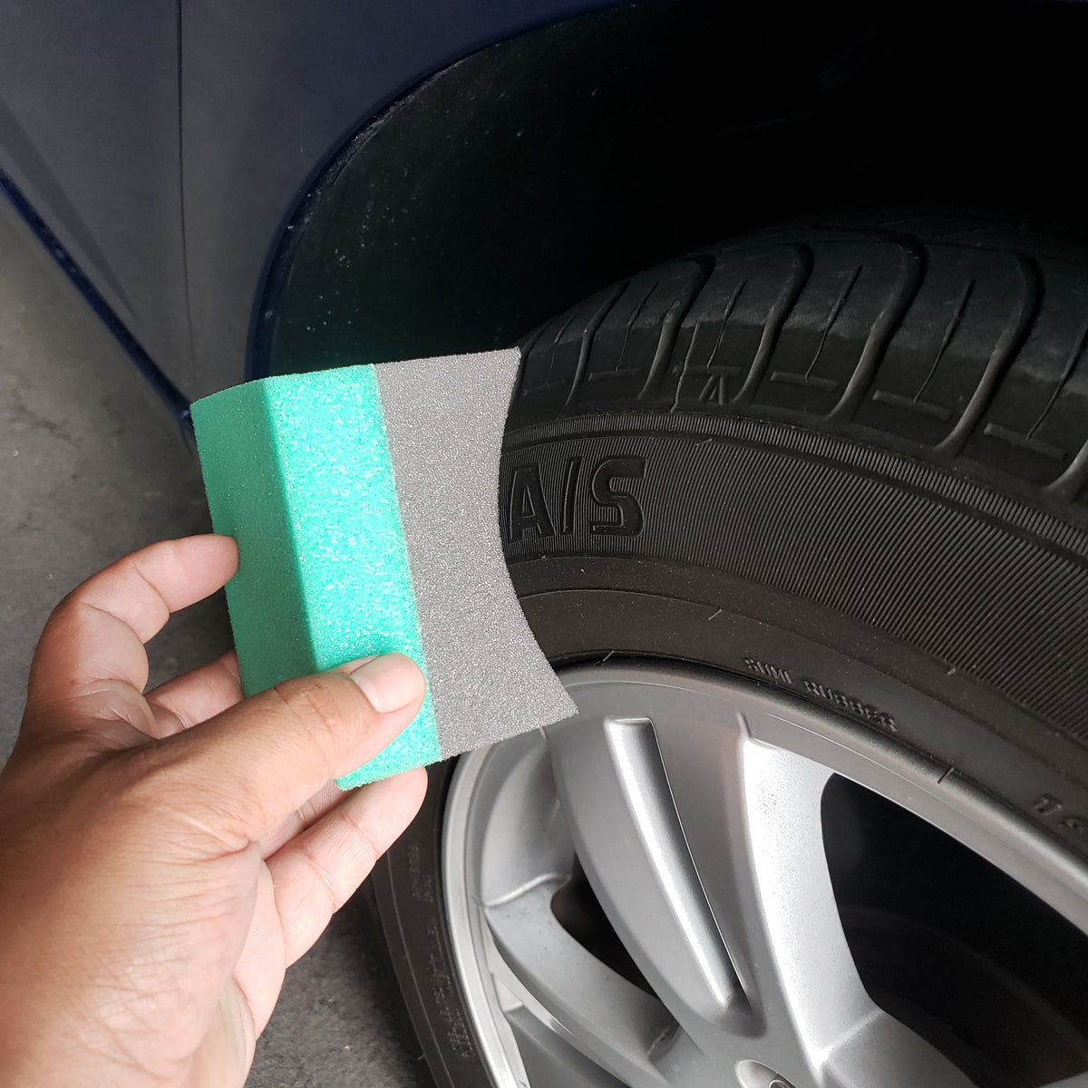 1pc Large Curved Tire Shine & Dressing Applicator Pad Foam Block – i.detail