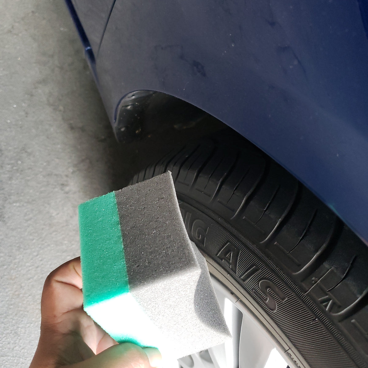 1pc Large Curved Tire Shine & Dressing Applicator Pad Foam Block – i.detail