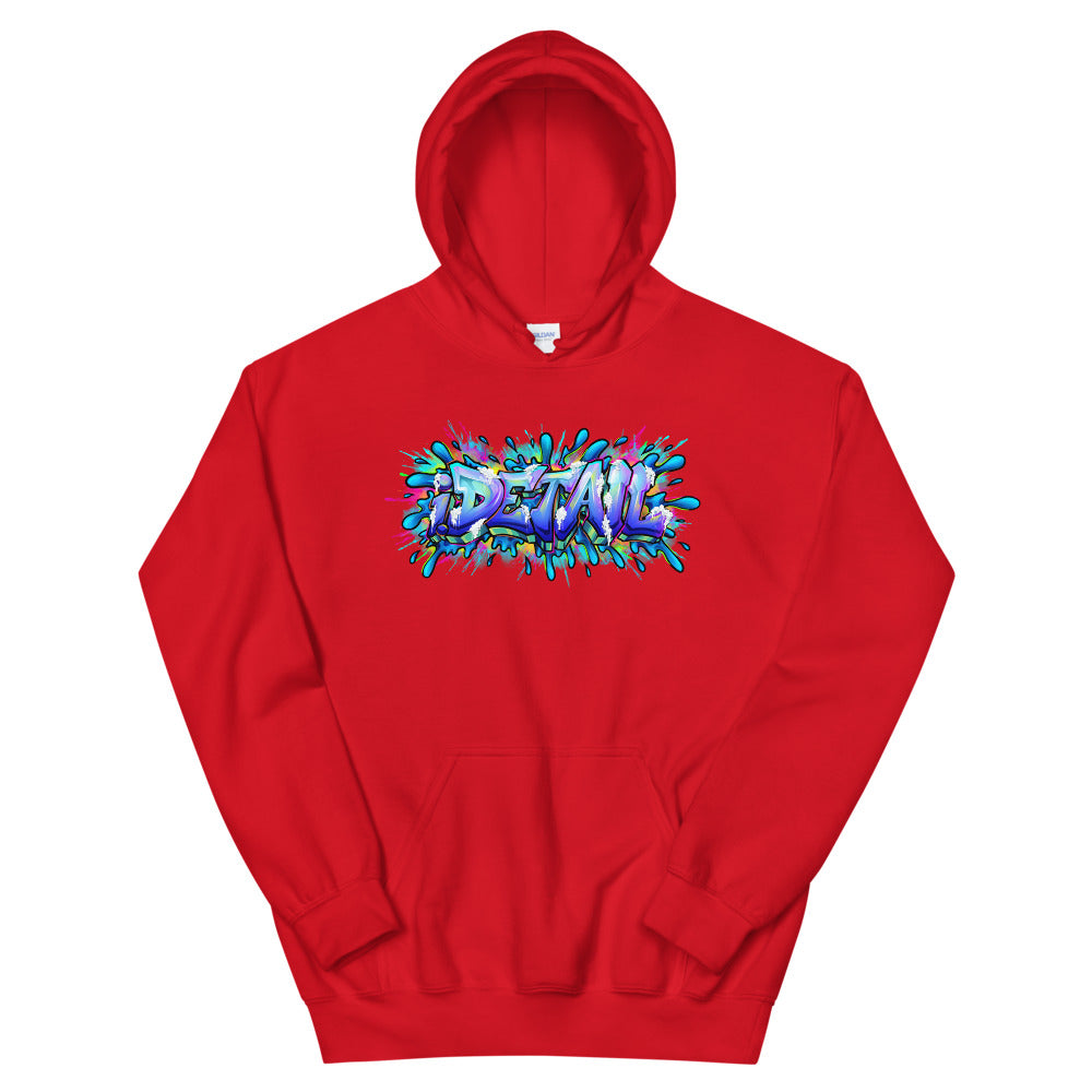 Red graffiti hoodie hotsell