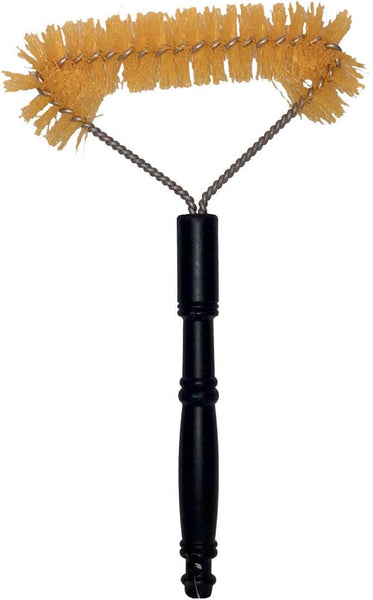 long reach carpet scrub black w/yellow hard bristles