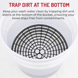 bucket grate dirt trapper