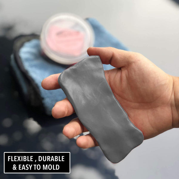 200grams Clay Bar, Dark Gray Medium Duty Material, Cleans Paint with Ease