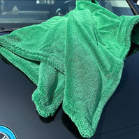 Green Goblin Twisted Loop Dual-Force Microfiber Drying Towel