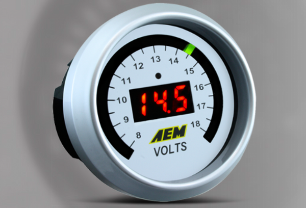 AEM Volt Gauge - 0-18 Volts