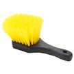 9" Short Handle Tire/Wheel Brush Stiff PVC Bristles Yellow