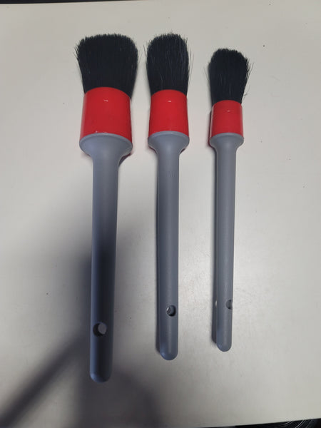 3piece natural boar bristle brush set