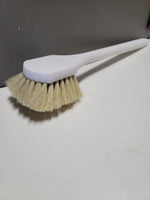 long handle tampico white w/yellow bristles