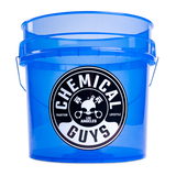 Heavy Duty Detailing Bucket, Transparent Blue (4.5 Gal)