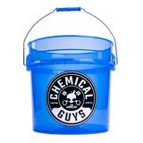 Heavy Duty Detailing Bucket, Transparent Blue (4.5 Gal)