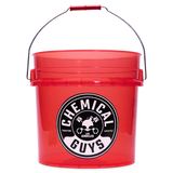Heavy Duty Detailing Bucket, Transparent Red (4.5 Gal)