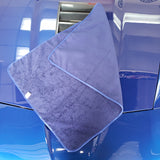 Microfiber Elite Towel Navy Blue/Blue Trim 24"x36" Drying Towel