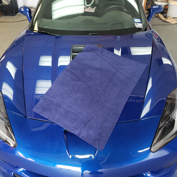 Microfiber Car Wash Towels - Navy