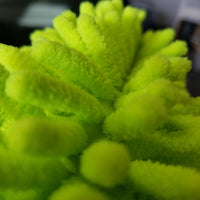 Green Microfiber Super Thick Chenille Wash Mitt Long Nap