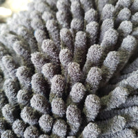Dual Face Black Long Nap Chenille/Navy Microfiber Wash Mitt