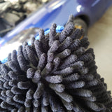 Dual Face Black Long Nap Chenille/Navy Microfiber Wash Mitt