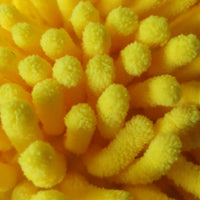 Dual-Faced Microfiber & Long Nap Chenille Wash Mitt Grey/Yellow