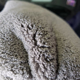Dual-Faced Microfiber & Long Nap Chenille Wash Mitt Grey/Yellow