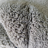 Dual-Faced Microfiber & Long Nap Chenille Wash Mitt Grey/Yellow