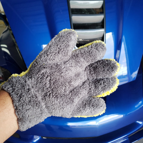 HEALLILY 4 Pcs Wash Mitts for Car Washing Microfiber Car Wash Mitt  Microfiber Gloves Microfiber Mitt Grooming Glove Automotive Gloves Car Wash  Glove