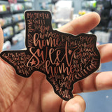 Home Sweet Home Sticker Rose Gold