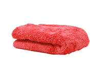 Edgeless Microfiber Detailing Towel Polishing Buffing Exterior and Interior 16in Red