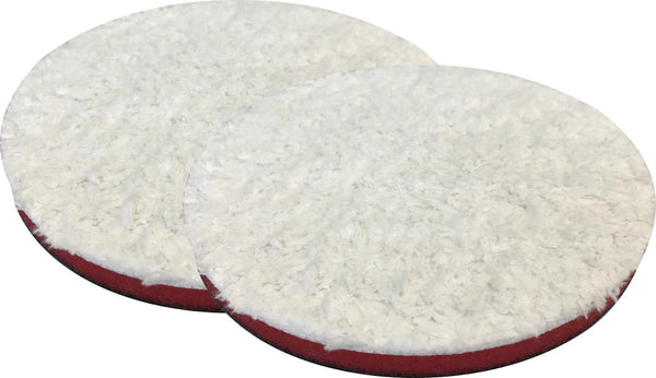 3 inch Red Microfiber Buffing / Cutting Pads