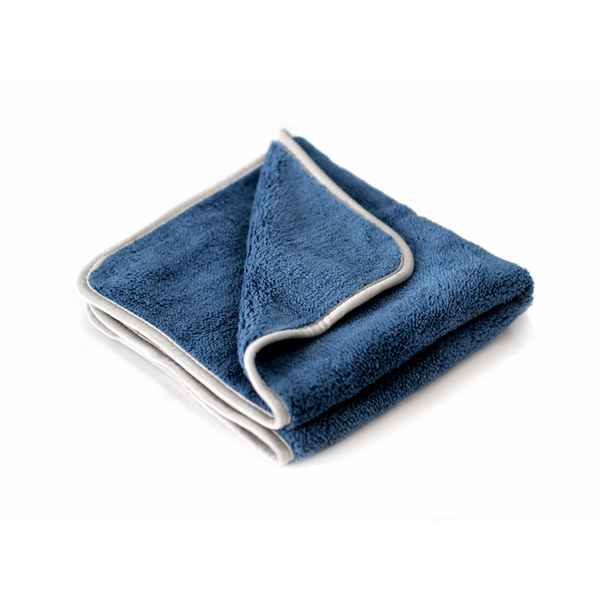 Microfiber Towel 16"x16"/40 x 40cm - 600gsm Blue/Seamed