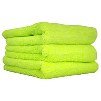 El Gordo Professional Extra Thick Supra Microfiber Towels, Green 16.5" x 16.5" (3 Pack)