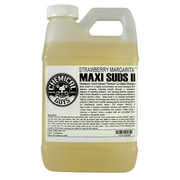 Maxi Suds II Strawberry Margarita Super Suds Car Wash Shampoo (64 oz. - 1/2 Gal)