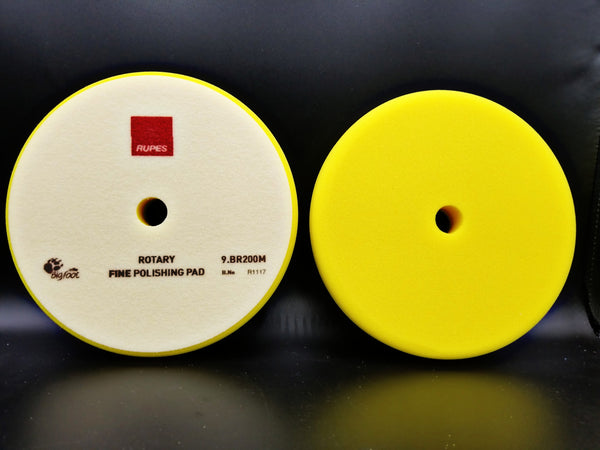 Fine yellow rotary foam 7 inch pad