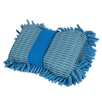 Ultimate Chenille Microfiber Two Sided Wash Sponge, Blue