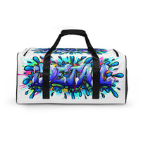 I.Detail Graffiti Color Splash Duffle bag