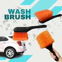 Orange Interior & Exterior Wash Brush