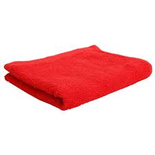 Cotton terry cloth Red 16 X 25