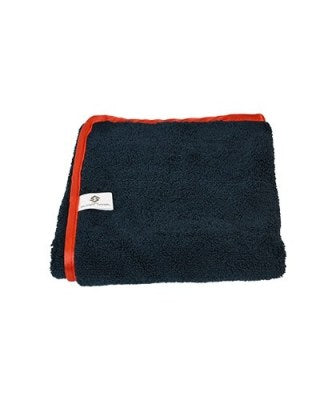 16x24 Black/Red Trim Microfiber towel 380 Gsm