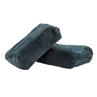 Workhorse Black Premium Grade Microfiber Applicator, (Rubber/Plastic/Vinyl) 5" x 3" x 1.5" (2 Pack)