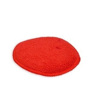 5" Red Round Microfiber Applicator